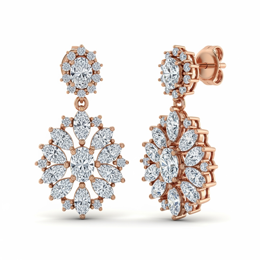 Wendy Lab Diamond Dangle Earrings - jewelslane