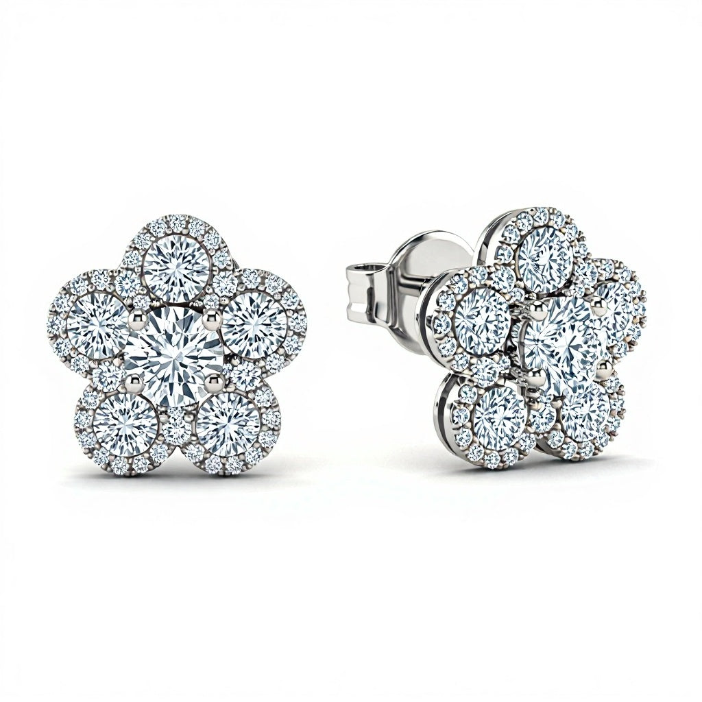 Winny Lab Grown Diamond Solitaire Earrings - Jewelslane