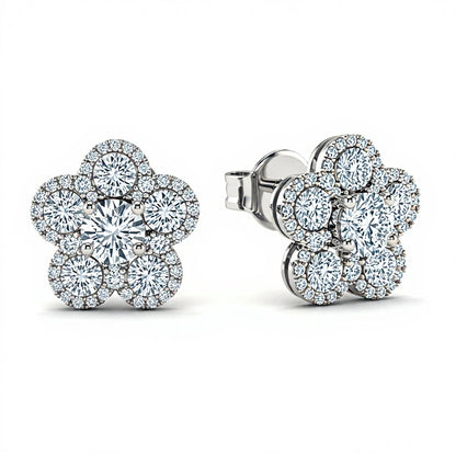 Winny Lab Grown Diamond Solitaire Earrings - Jewelslane