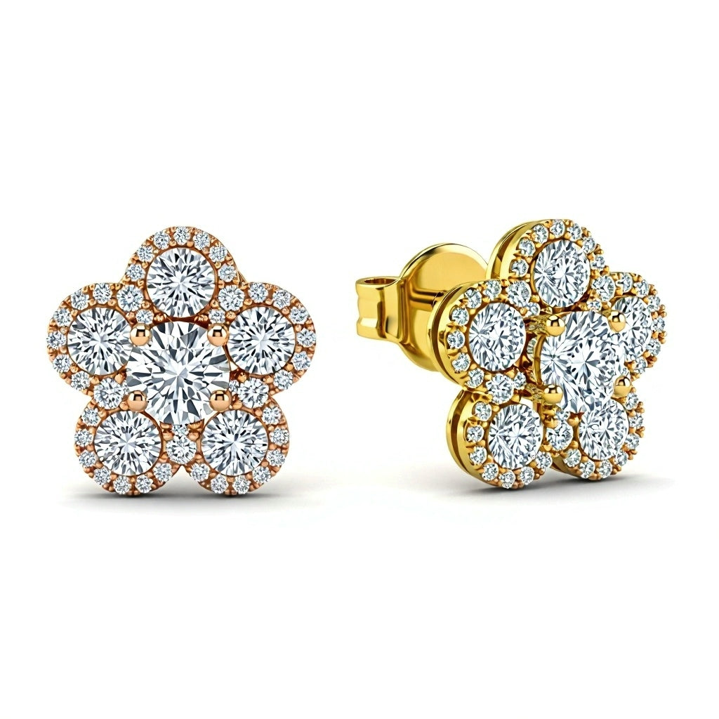 Winny Lab Grown Diamond Solitaire Earrings - Jewelslane