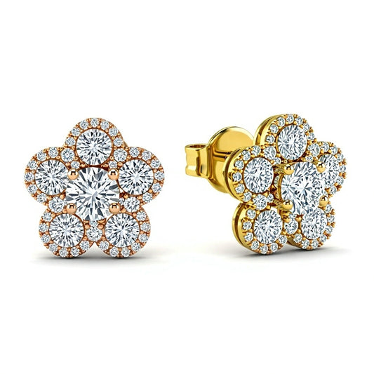 Winny Lab Grown Diamond Solitaire Earrings - jewelslane