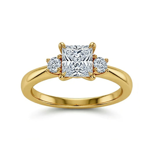 Wyla Princess Cut Lab diamond Solitaire Ring - Jewelslane