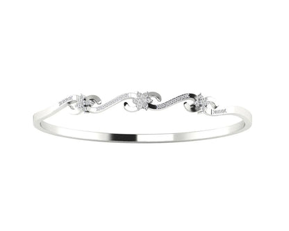 Wynn Diamond Bangle In hallmarked Gold - Jewelslane