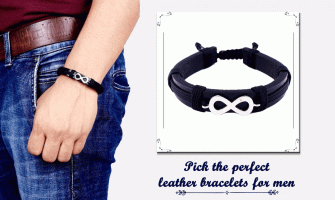 Pick the perfect leather bracelets for men