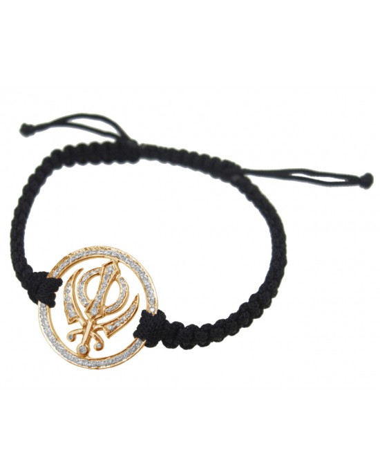 Khanda Gold Diamond Bracelet