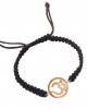 Aum single diamond Gold Bracelet