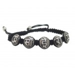 Om Sai Ram Mantra Bracelet in Silver with Diamond