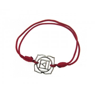 Root Chakra Bracelet in Silver 