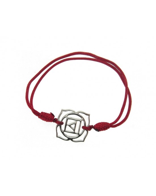 Root Chakra Bracelet in Silver 