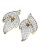 Contemporary Diamond ear studs