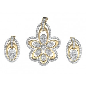 Gorgeous Diamond Pendant set