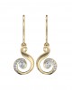 Dainty daily wear diamond earrings in gold