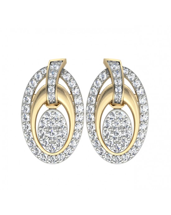 Enchanting Diamond Eartops