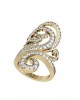 Exclusive Curlicue Diamond cocktail ring