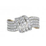 Fashionable Pave Diamond Ring