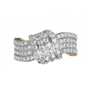 Fashionable Pave Diamond Ring