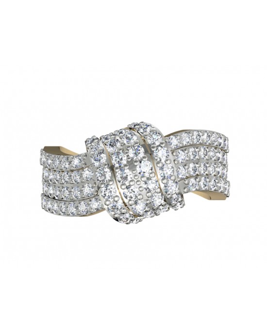 Fashionable Pave Diamond Ring