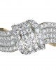 Fashionable Pave Diamond Ring