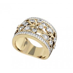 Floral diamond Band