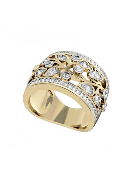 Floral diamond Band