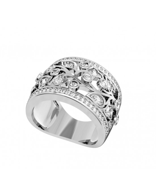 Floral diamond Band