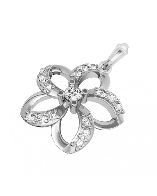 Petite flower charm Pendant