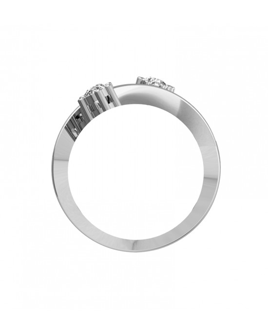 Solitaire diamond Spray ring