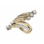 Solitaire diamond Spray ring