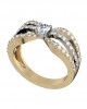 Solitaire diamond bridal ring