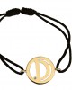 Alphabet D Gold Bracelet