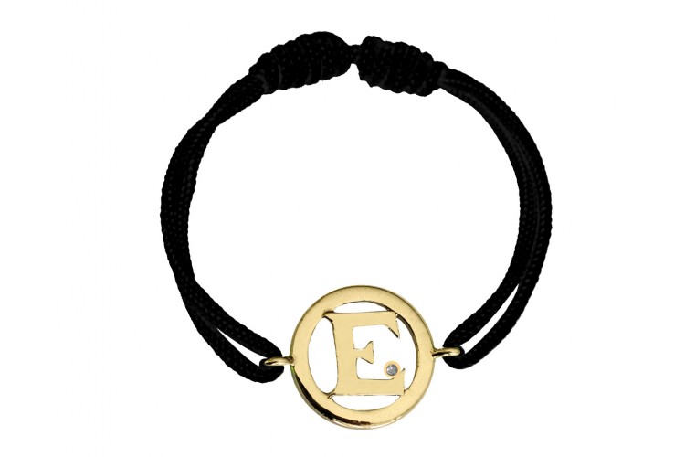 Buy Alphabet E Gold Bracelet Online in India at Best Price - Jewelslane