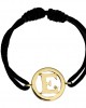 Alphabet E Gold Bracelet
