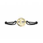 Alphabet E Gold Bracelet