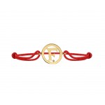 Alphabet F Gold Bracelet