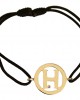 Alphabet H Gold Bracelet