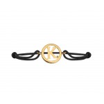 Alphabet K Gold Bracelet