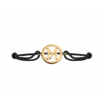Alphabet M Gold Bracelet