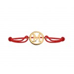 Alphabet M Gold Bracelet
