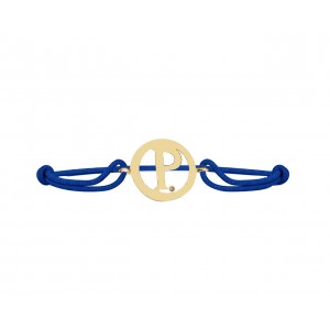 Alphabet P Gold Bracelet