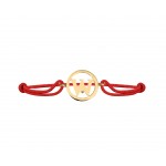 Alphabet W Gold Bracelet