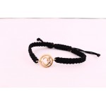 Om Single Diamond Bracelet in Gold 