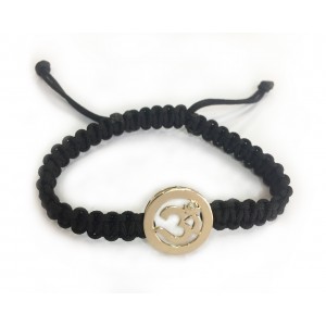 Gold Om Bracelet in a Distinguished style 