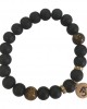 Aumkaara Positivity Bracelet with Tiger’s eye & Black onyx in gold