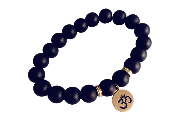 Auspicious OM Gold Bracelet for Men