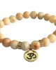 Aumkaara Harmony bracelet with Orange agate in gold