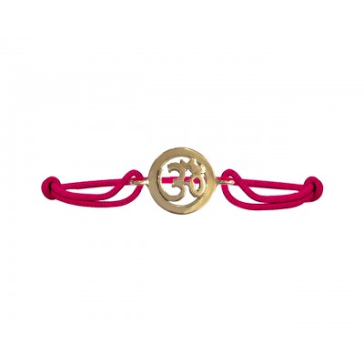 New Born Baby Om bracelet in gold