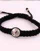 Aum Bracelet with Single Diamond Bead