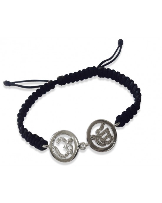 Om Ik Onkar Diamond Bracelet