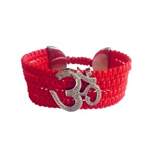 Om Cuff Bracelet  with diamonds