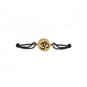 Gold Hallmarked 14k Om Rakhi On Adjustable Nylon Thread 